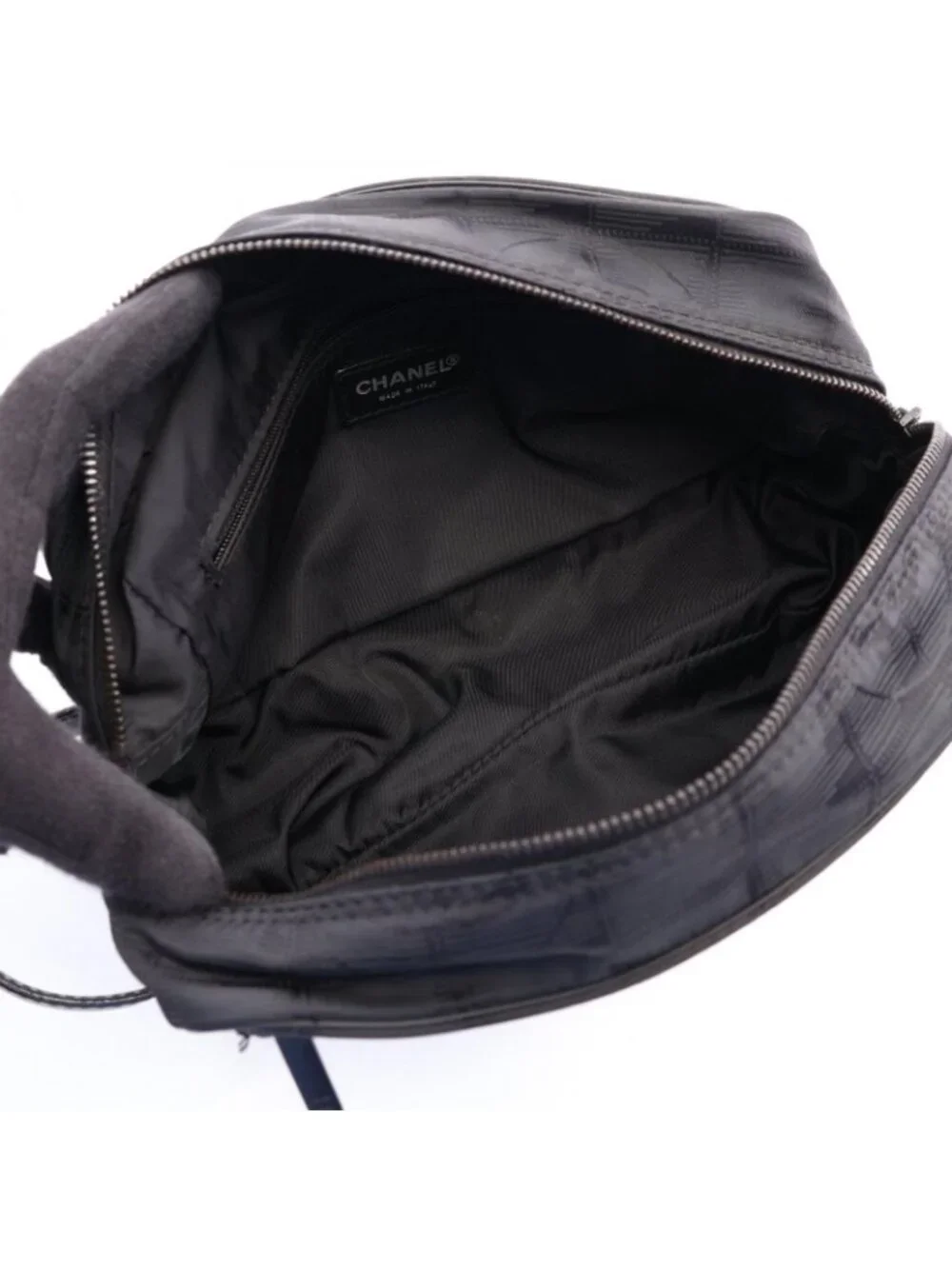Chanel Clutch New Travel Line Black Leather